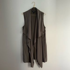 Grey Short Sleeve Duster